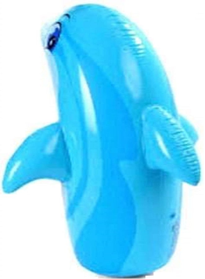 NELSTRAB:- Dolphin Hit Me Inflatable Toy for Water Filled Base BOP for Toddlers PVC Punching Bag for Kids(Multi Color)(1 PIS) - Image 3